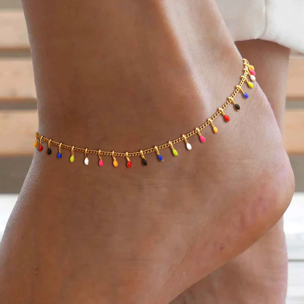 Pulsera de tobillo con cuentas - Jc Jewelry & Watches Photos reseña y precio