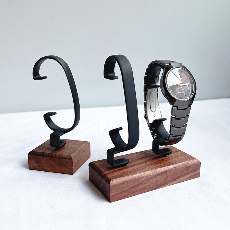 Soporte de madera para reloj e - Jewelry And Watches Inc reseña y precio