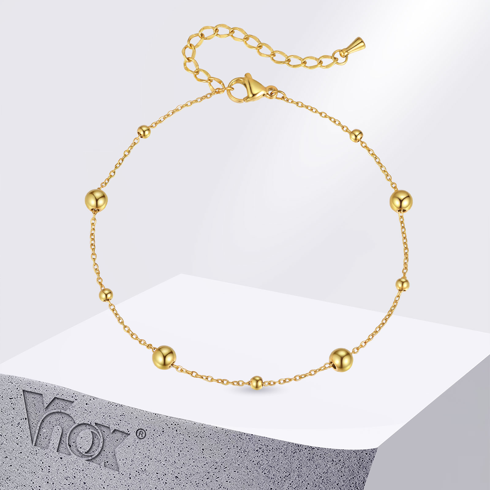 Tobilleras Vnox de acero inoxi - Jc Jewelry & Watches Photos reseña y precio