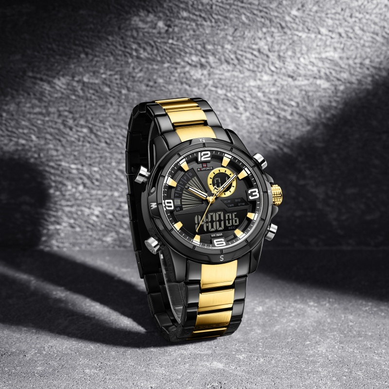 Reloj NAVIFORCE con doble pant - Watch Display Box reseña y precio
